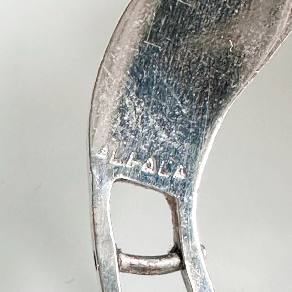 Mother of pearl inlay Alpaca Mexican Bracelet - Picture 2 of 2